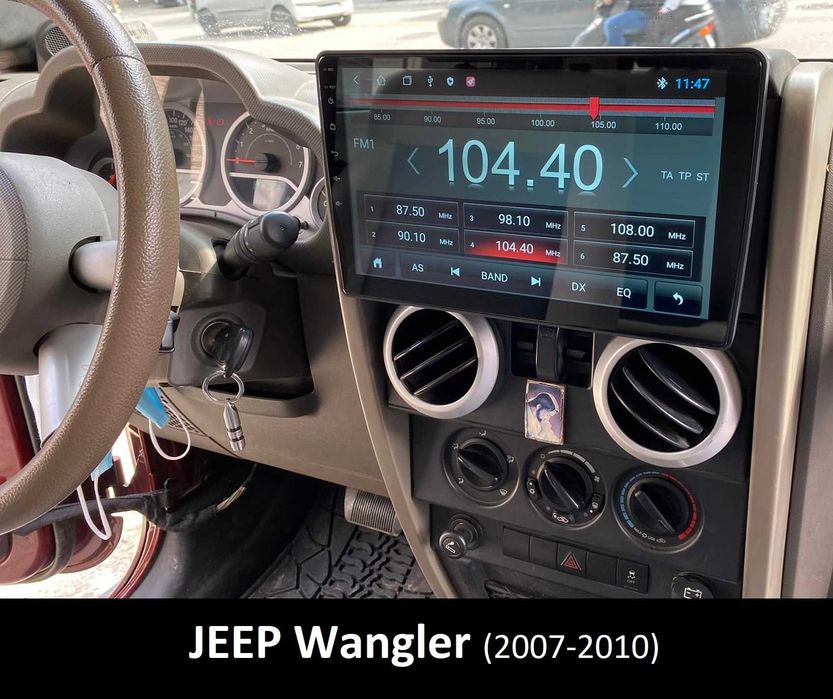 (NOVO) Rádio 2DIN • JEEP Wrangler • (2007 a 2017) • Android [4+64GB]