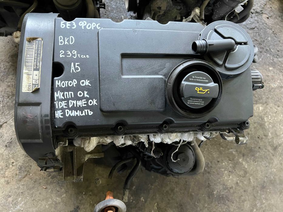 мотор bkd 2.0 tdi двигатель шкода а5 гольф 5 тоуран кадди 103kwt