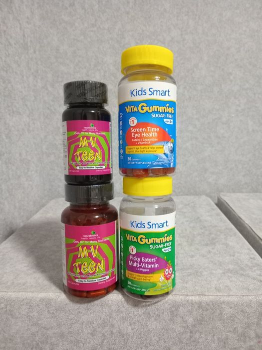 Мультивітаміни дитячі ,iherb, alive, Solaray,мелатонін, бузина