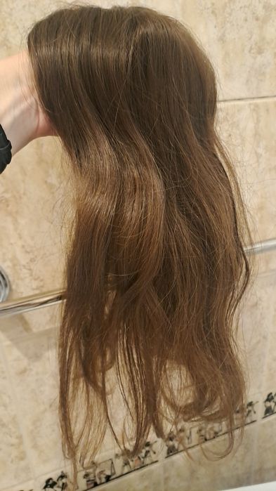 Новые НАТУРАЛЬНЫЕ  детские волосы,не окрашенные ,накладка.