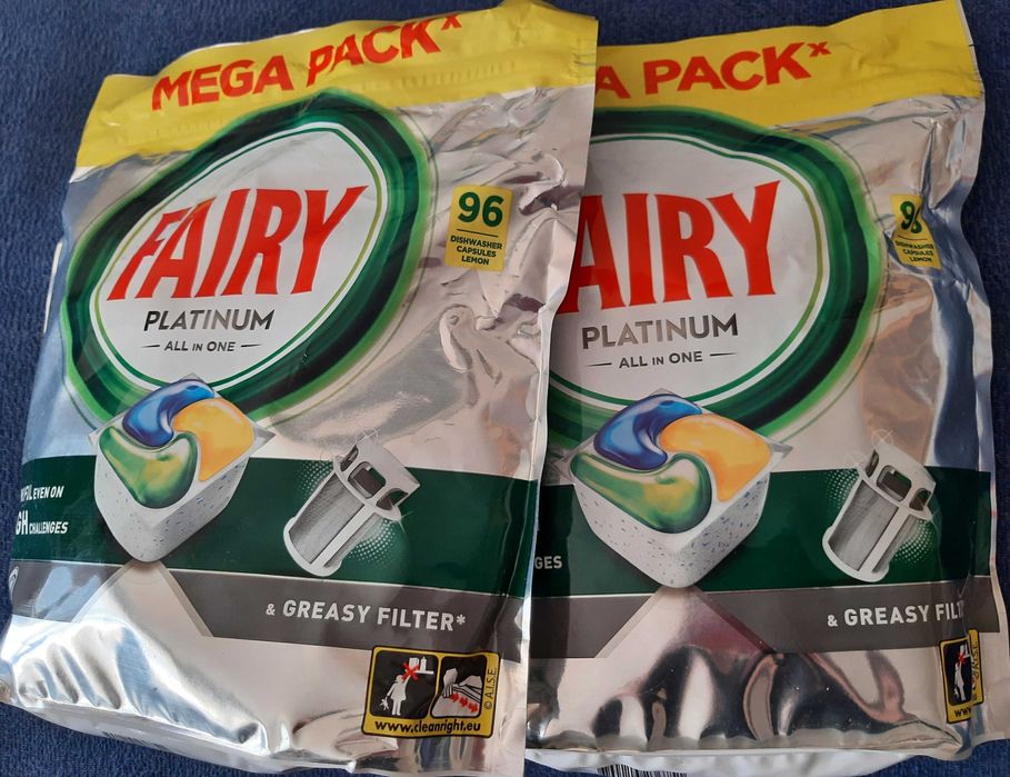 Kapsułki do zmywarki FAIRY PLATINUM all in one 96 x 2 = 192