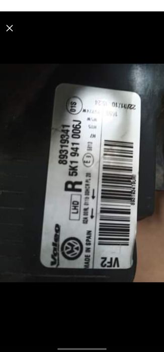 Farois dianteiro VW Golf VI