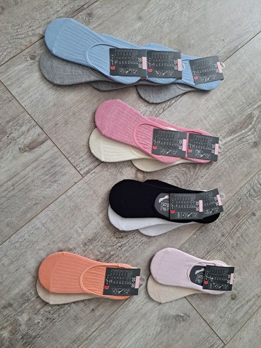 Krótkie skarpetki damskie/ stopki - 9x2 pak (18 par) - rozm 35-39