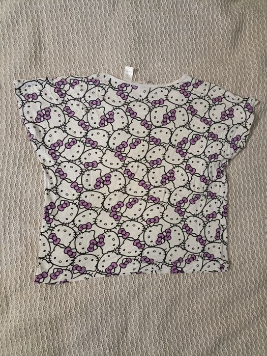 Biały crop top Hello Kitty sanrio H&M 170 cm