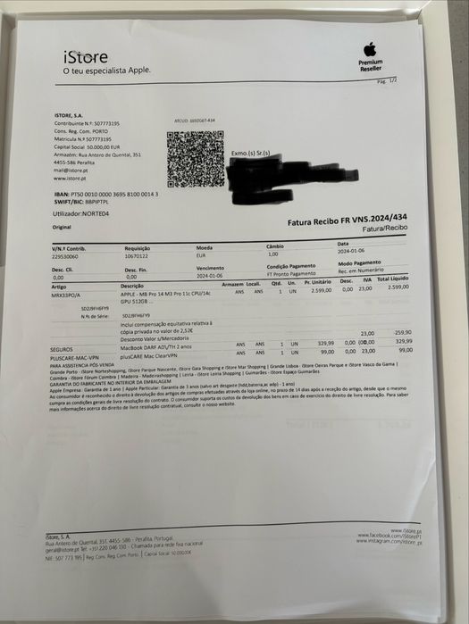 MacBook Pro 14" M3 Pro | 18 GB RAM | 512 GB SSD | Garantia até 2027 +