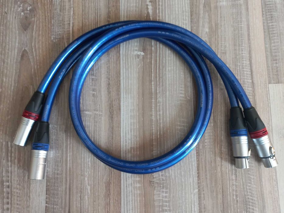 Oryginalny Kabel / Interkonekt zbalansowany Hi-Fi XLR Neotech NEI-3001G G-UPOCC 1mb /para