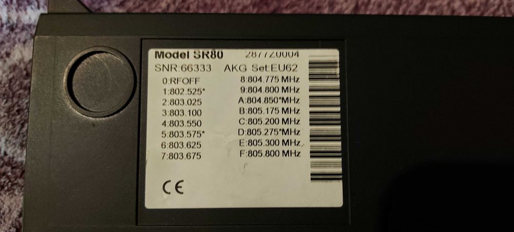 Odbiornik mikrofonu bezprzewodowego AKG SR80