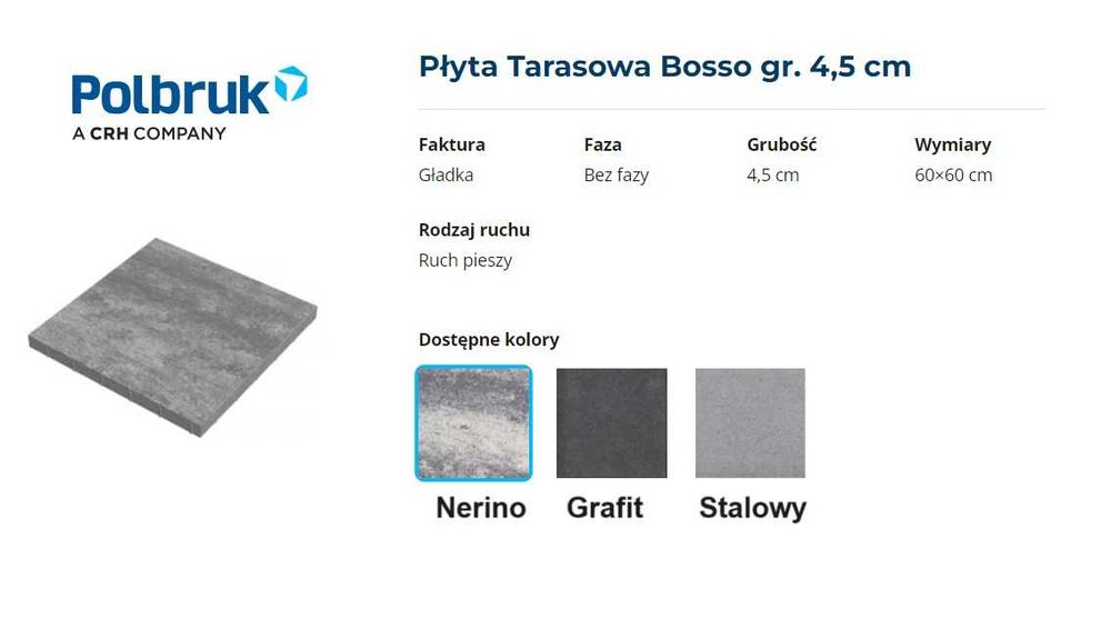 Płyta Tarasowa Bosso Polbruk