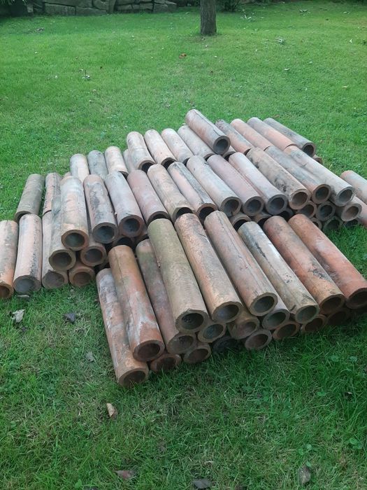 Rurki drenarskie melioracyjne poniemieckie ceramiczne