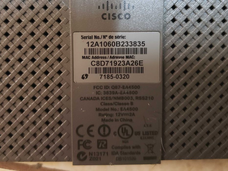 Роутер маршрутизатор WiFi вайфай Cisco Linksys EA4500