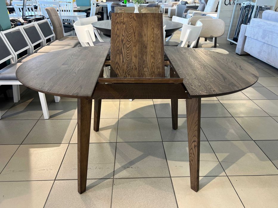 Стіл Соренто Д100+40 кухонний круглий розкладний дубовий на кухню дуб