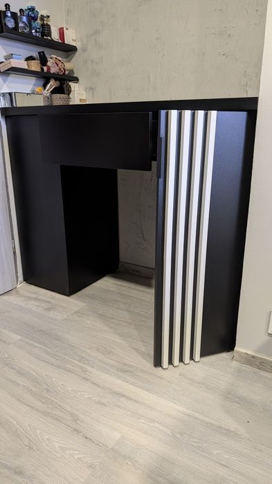 Toaletka biurko czarne 125cm