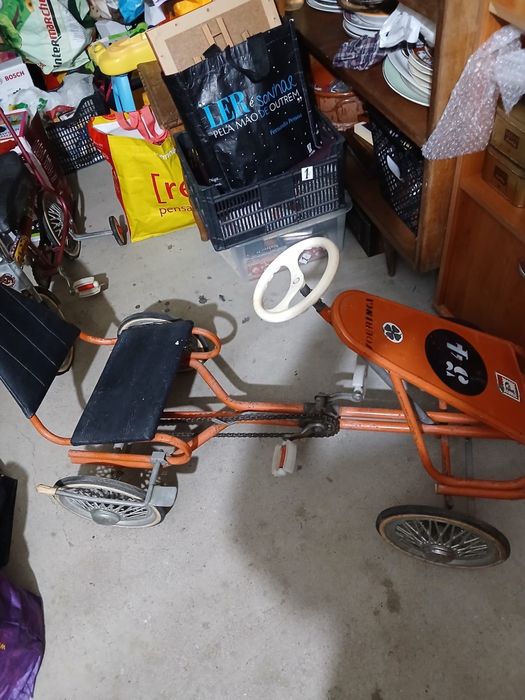 Carrinho vintage classico karting