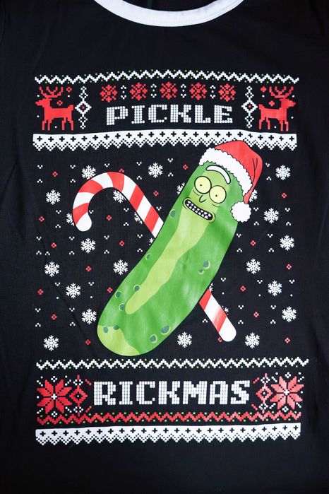 Świąteczna koszulka damska Cropp Rick i Morty Pickle Rick  L