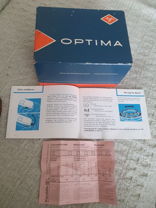 Aparat fotograficzny niemiecki Agfa Optima