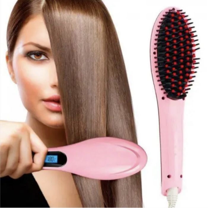 Гребінець-випрямляч Fast Hair з Led дисплеєм