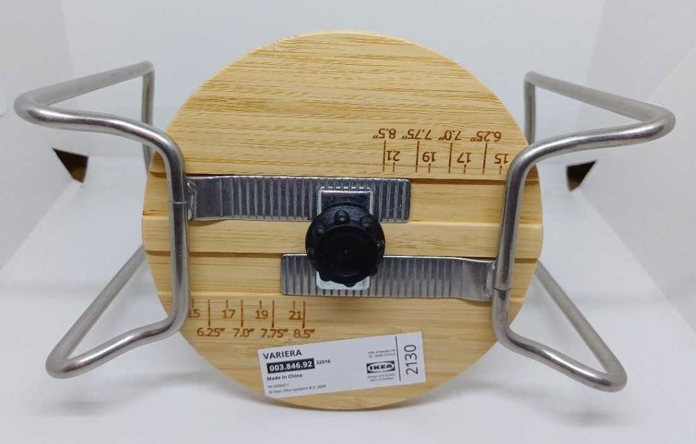 Ikea-Variera, uchwyt na talerze, bambus, 15-21 cm-komplet 3 sztuk Leszno   OLX.pl