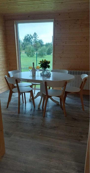 Domek drewniany do wynajęcia-sauna, balia oraz miejsce na ognisko !