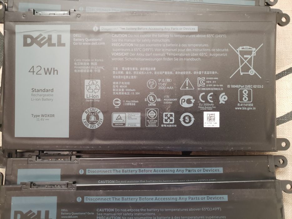 Оригінальна батарея Dell WDX0R 42Wh (малий знос!)