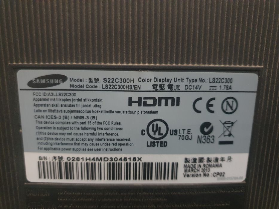 Monitor Samsung 21