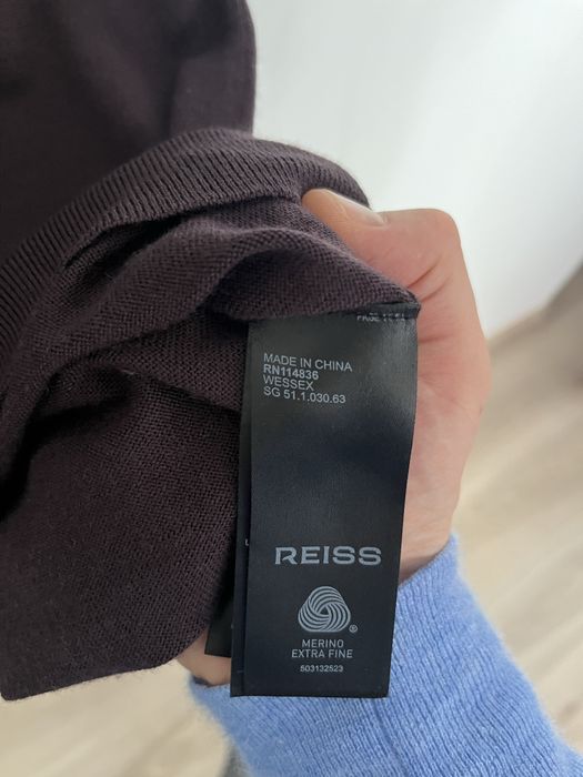 Джемпер зі тонкої 100% вовни меріно. Reiss.