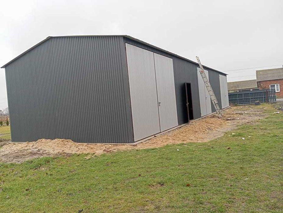 Garaż blaszany Dwuspadowy - Wiata  - Magazyn Rolniczy  – *GRZYWSTAL