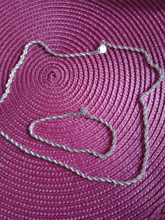 Łańcuszek 60 cm  i bransoletka 20 cm dzień babci walentynki prezent