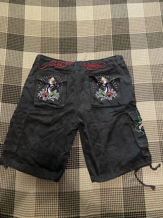 Vintage cargo шорты ed hardy,торг