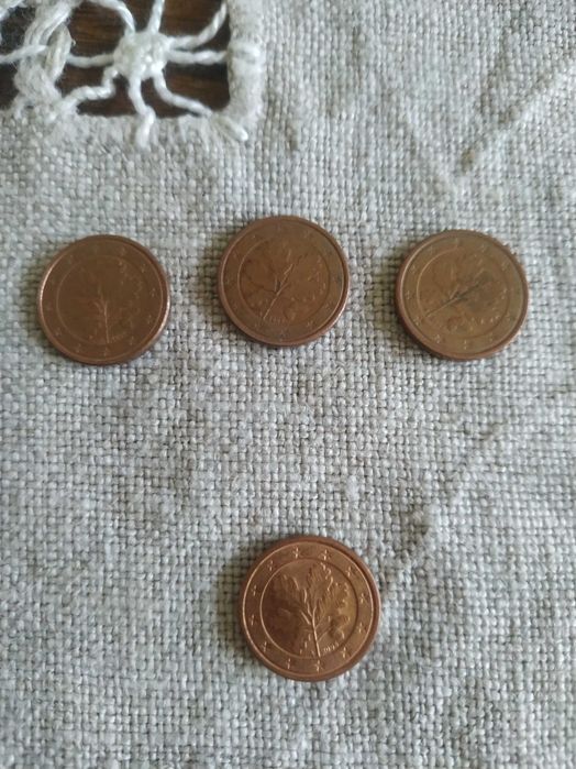 Moedas de 1 cêntimos, Alemanha 2002 e 2004