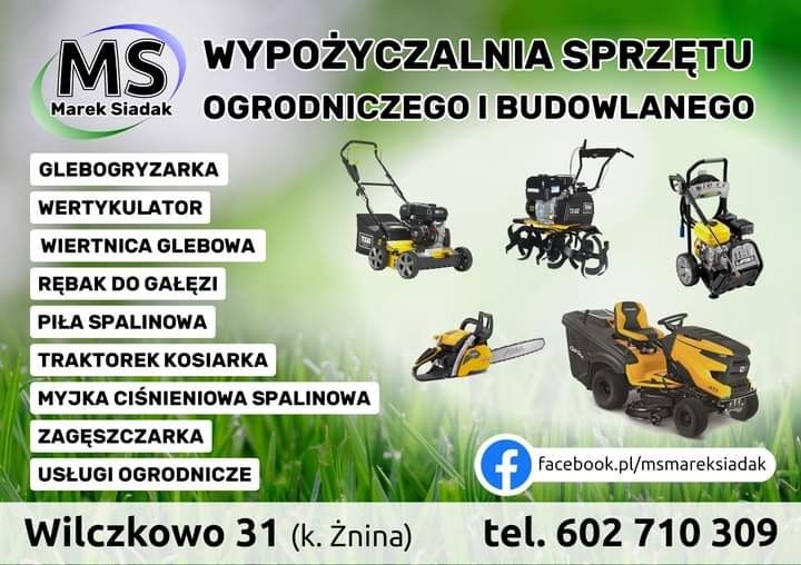 Wypożyczalnia sprzętu ogrodniczego i budowlanego