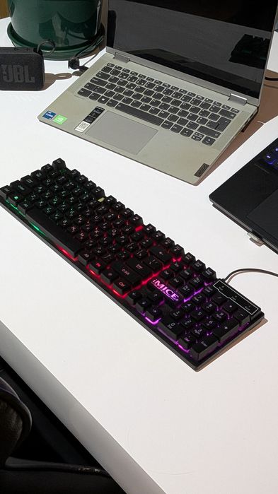 Teclado Gaming iMICE AK-600 com iluminação – Novo, RU/EN