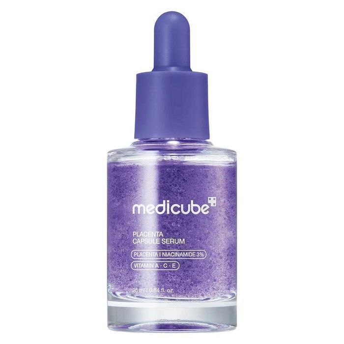 Сироватка Medicube Placenta Capsule Serum 25 мл антивікова з ніацинамідом та вітамінами A, C, E, оригінал