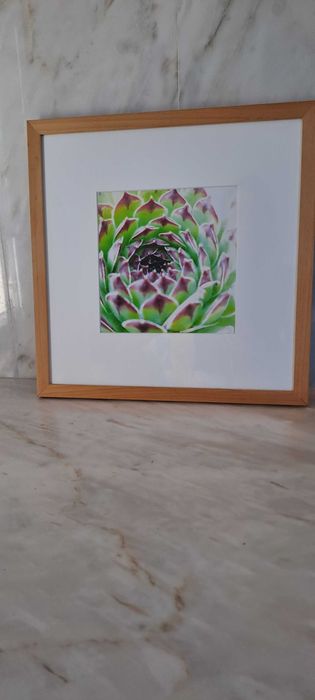 Picture Frame with Photo and Wooden Frame