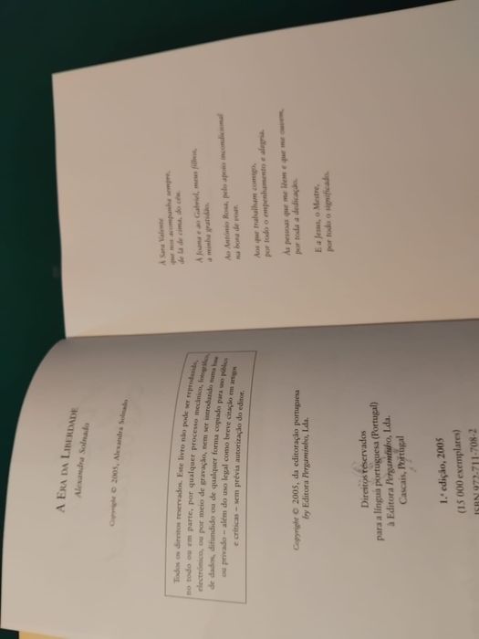 Livro “A Era da Liberdade”