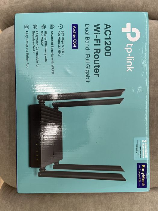 Маршрутизатор TP-Link Arcer C64 WIFI5/AC1200/1Гбит/с