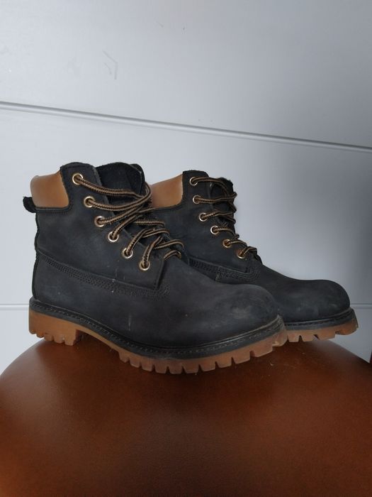 Czarno brązowe trapery zimowe House 36