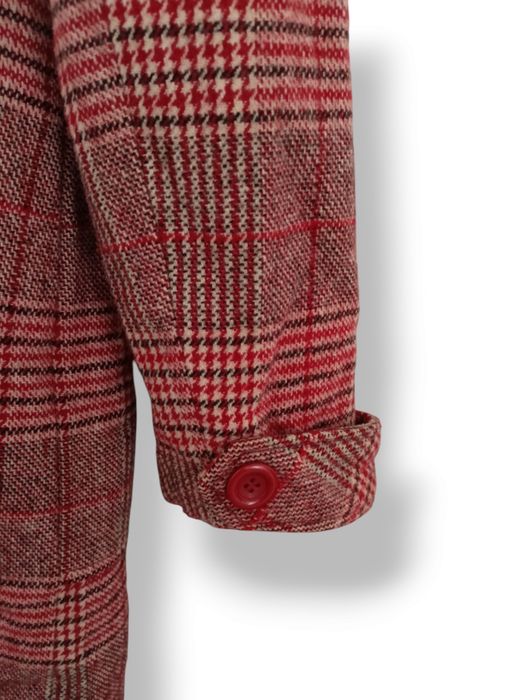 Wełniany płaszcz w pepitkę ONLY r.Xl