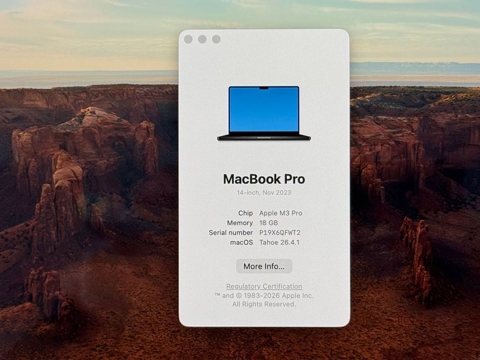MacBook Pro 14'' | M3 Pro | 18 GB RAM | 512 GB