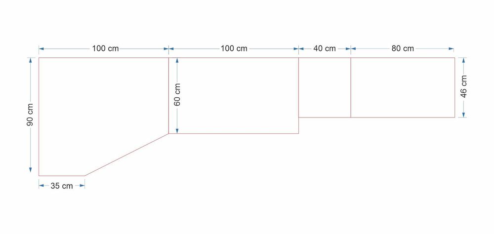 Meble do Pokoju Klasyczna Meblościanka z biurkiem Szafa Narożna 320cm