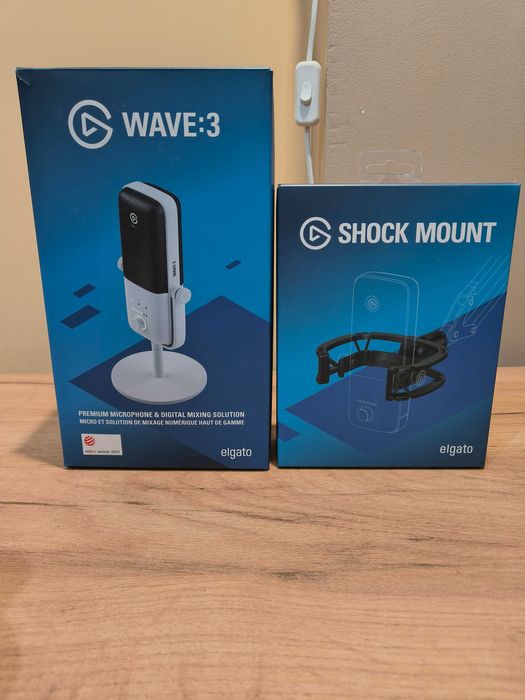 Mikrofon studyjny Elgato WAVE:3 + koszyk Elgato Shock Mount