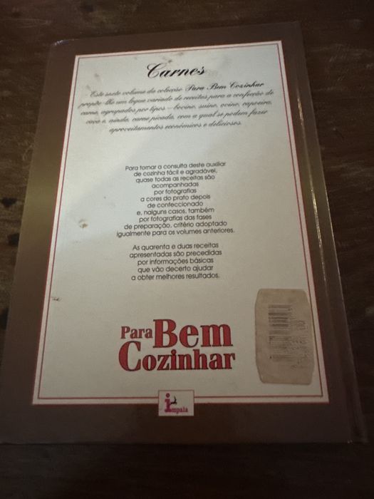 Livro Para bem  cozinhar Carnes