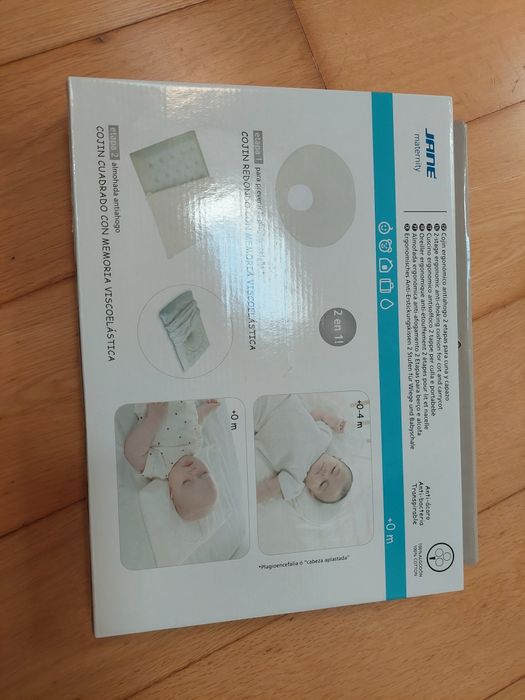 Almofada Bebé 2 Etapas - Anti-Sufoco e Cabeça Achatada