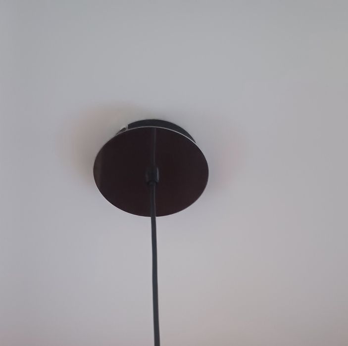 Lampa sufitowa  srebrno czarna
