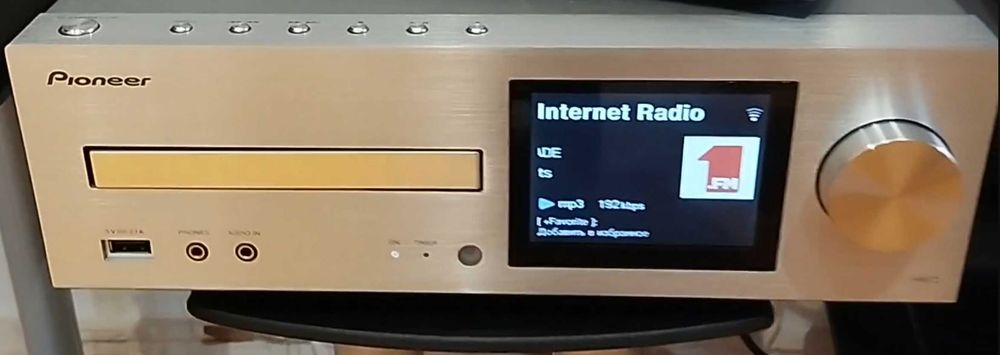 Музыкальный центр PIONEER HM72 CD Wi-Fi BT FLAC MP3 FM STREEM AUX пульт, акустика.