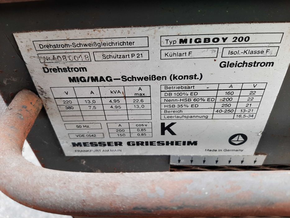 Spawarka Mig Mag Messer Griesheim