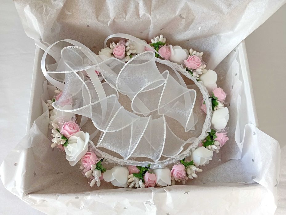 Wianek komunijny - rękodzieło