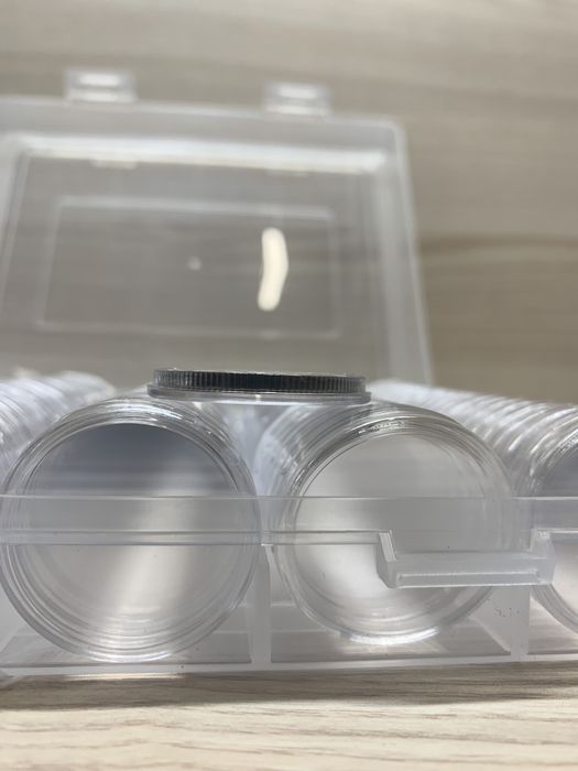 Капсули для МОНЕТ + ЧОРНІ вставки  100 штук