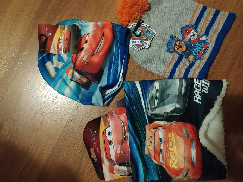 Нова шапка снуд  комплект Маквін Тачки Щенячий патруль