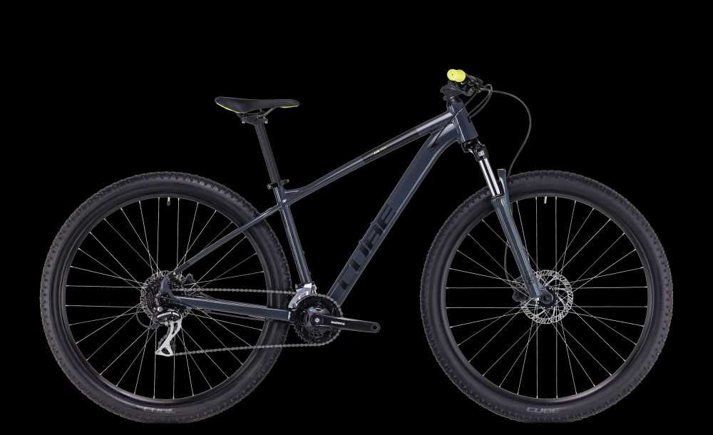 NOWY CUBE AIM PRO Roz XXL 24" Grey Flashyellow *Koła 29* Shimano Acera