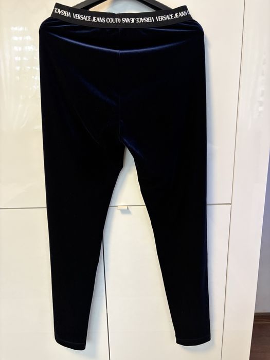 NOWE welurowe legginsy Versace Jeans